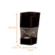 Luftdichte Reißverschlusstasche - Doypack mit Fenster PP 13+7x22,5cm 500ml Schwarz, 100er-Packung