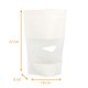 Luftdichte Reißverschlusstasche - Doypack mit Fenster PP 16+8x27cm 1000ml Weiß, 100er-Packung