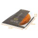 Sacchetto Kraft "galette des rois 35+3x40cm, oleato, "Scintillant", con finestra, scatola da 100