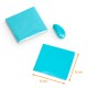 Papel de aluminio  8x8cm, Turquesa, paquete de 250