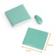 Papel de aluminio  8x8cm, Verde agua, paquete de 250