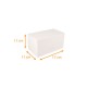 Caja de troncos blanca 17x11x11cm, con muescas, paquete de 25