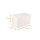 Caja de troncos blanca 17x13x13cm, con muescas, paquete de 25