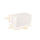 Caja de troncos blanca 20x13x13cm, con muescas, paquete de 25