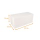 Caja de troncos blanca 25x13x13cm, con muescas, paquete de 25