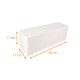 Caja de troncos blanca 30x11x11cm, con muescas, paquete de 25
