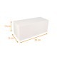 Caja de troncos blanca 30x13x13cm, con muescas, paquete de 25
