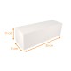 Caja de troncos blanca 35x11x11cm, con muescas, paquete de 25