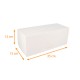 Caja de troncos blanca 35x13x13cm, con muescas, paquete de 25