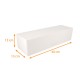 Caja de troncos blanca 40x13x13cm, con muescas, paquete de 25
