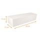 Caja de troncos blanca 50x13x13cm, con muescas, paquete de 25