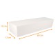 Caja de troncos blanca 60x13x13cm, con muescas, paquete de 25
