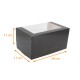 Cassetta per tronchi con finestra con tacche, nero, 20x11x11cm, confezione da 25
