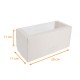 Cassetta per tronchi con finestra con tacche, bianco, 20x11x11cm, confezione da 25
