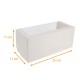 Caja de troncos con ventana con muescas, blanco, 25x11x11cm, paquete de 25