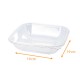 Ensaladera RPET Cristal cuadrado, 750cc, Caja de 300