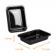 Vassoio CPET nero, 171x127x50 mm, 1 scomparto, scatola di 696