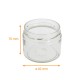 Tarro de cristal liso Profundo 260/290ml, ø82mm h.70mm, paquete de 20