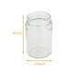 Tarro de cristal liso Profundo 170/202ml, ø58mm h.95mm, paquete de 30