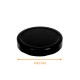 Tapa para tarro de cristal ø82mm negro, para tarros de cristal Deep, paquete de 60