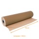 Rotolo di carta da regalo kraft Naturale 0,70x100m, per unità