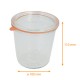 Tarro de cristal liso con tapa y sello 'Weck' 580ml, ø100mm h. 110mm, paquete de 6