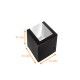 Scatola nera con finestra e tacche, 11x11x11 cm, nero, confezione da 50