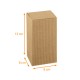 Caja plegable kraft ondulado crudo 8x8x13cm, paquete de 10