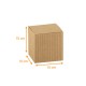 Scatola pieghevole Kraft ondulato ecru 10x10x10cm, confezione da 10