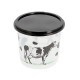 Vasetto di plastica per rillette e crème fraîche in PP 500ml "Latteria" (barattolo + coperchio), scatola da 250