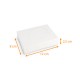 Portahuevos para cajas transparentes paquete de 25, Blanco, base 12x8cm