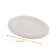 Teller aus Pflanzenfasern oval ø 26cm, 50er-Pack
