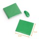 Foglio di alluminio  8x8cm, Verde smeraldo, confezione da 250