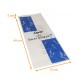 Sacchetto di pane a fette kraft bianco scatola da 250, blu cerato 15x5x44cm