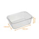 Caja rectangular de cristal 82cl, Caja para alimentos, 180x130x60mm, caja de 12