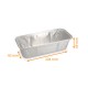 Stampo in alluminio bordi arrotolati 204x92x49 mm, confezione da 100