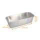 Molde de aluminio bordes laminados 234x105x60mm, paquete de 100