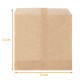 Bolsa antigrasa para patatas fritas, hamburguesas y churros en kraft natural, 12x12cm, para patatas fritas, paquete de 1000