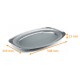 Bandeja de aluminio oval, 548x359x22mm, paquete de 10