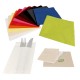 Serviette en papier ouate blanc 2 plis 20x20cm (pliage 1/4), carton de 4800
