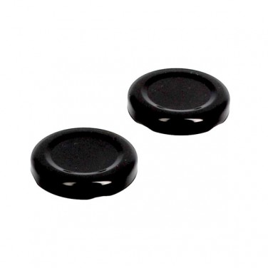 Tapa negra para botella de vidrio