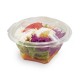 Salad tray - Sekipack Sekipack transparent bottom and lid, 370cc ø 137mm height 80mm, box of 300