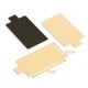 Laschenhalter Rechteck 4,5x13cm aus Karton GOLD/SCHWARZ, Karton mit 200 Stück