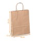 Kraftsack Griffe Schnüre "kraft écru" 100g/m2, 26+12x35cm, Karton mit 250 Stück
