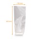Tasche Boden Karton Silber, 140x305 mm, Karton mit 1000 Stück