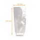 Borsa con fondo in cartone Argento, 120x275 mm, scatola da 1000
