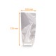 Bag with cardboard bottom SILVER, 100x220 mm, box of 1000