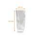 Borsa con fondo in cartone Argento, 90x160 mm, scatola da 1000