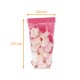 Sacchetto per pasticceria in PP base in cartone, 120x275mm "pink hessian", confezione da 100 pezzi