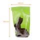 Sacchetto per pasticceria in PP base in cartone, 140x305mm "verde hessian", confezione da 100 pezzi